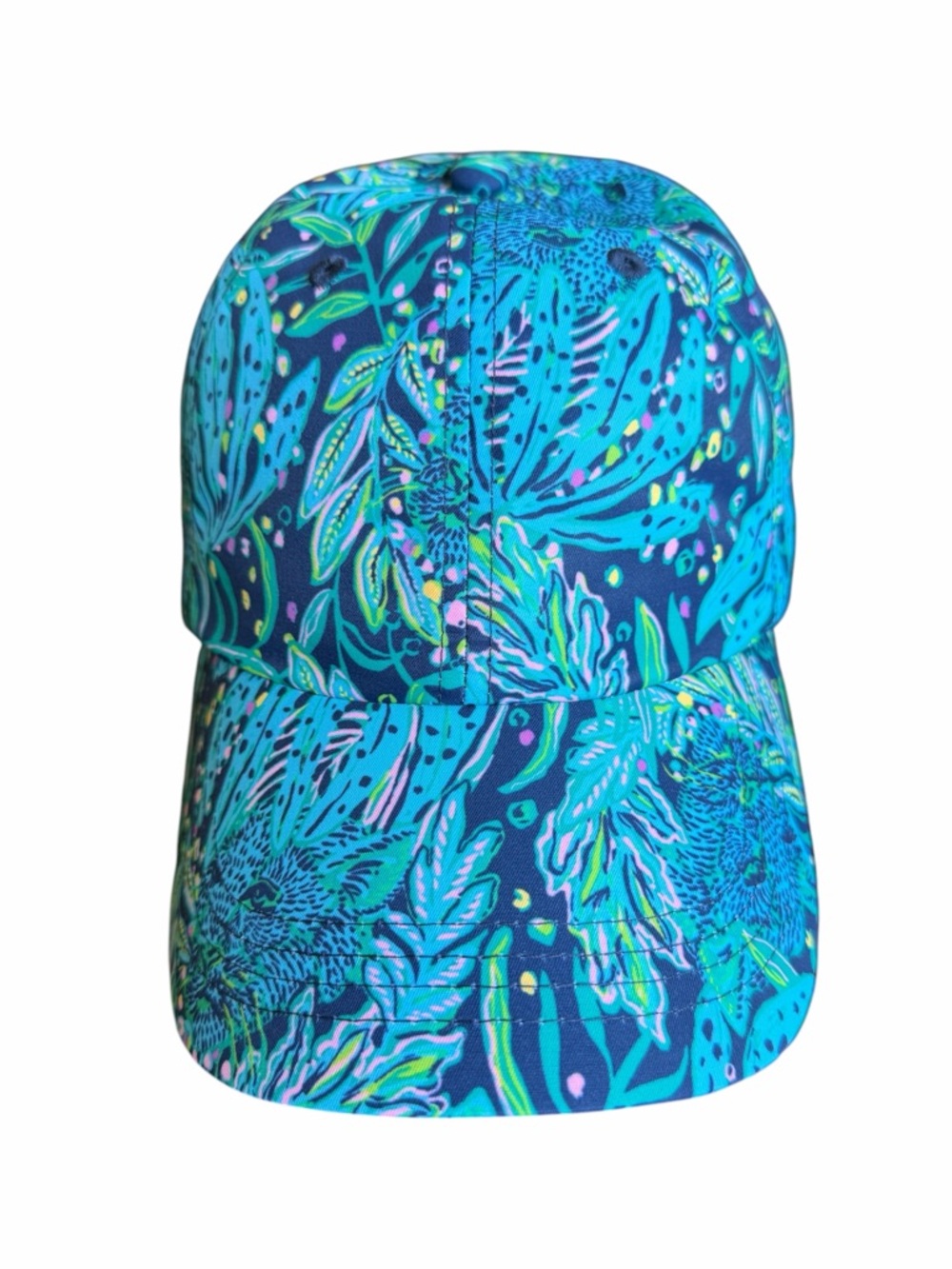 Lilly Pulitzer Catty Purrsonality Run Around Cap NWT - Picture 4 of 6